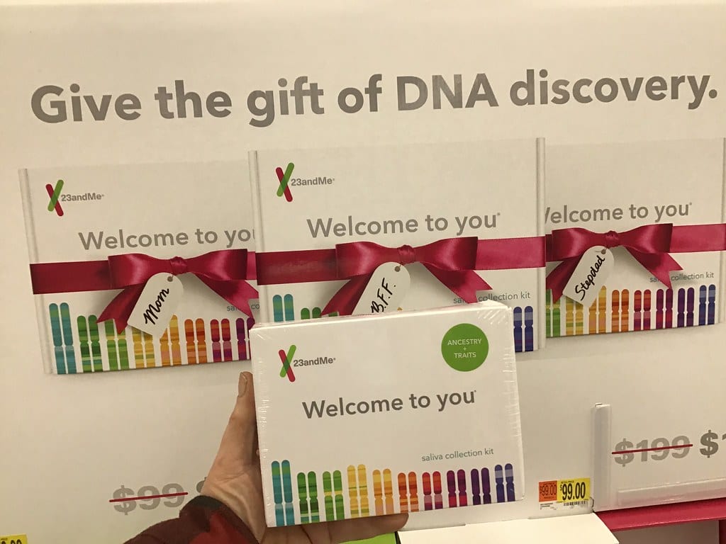 Example of a 23andMe DNA Test Kit