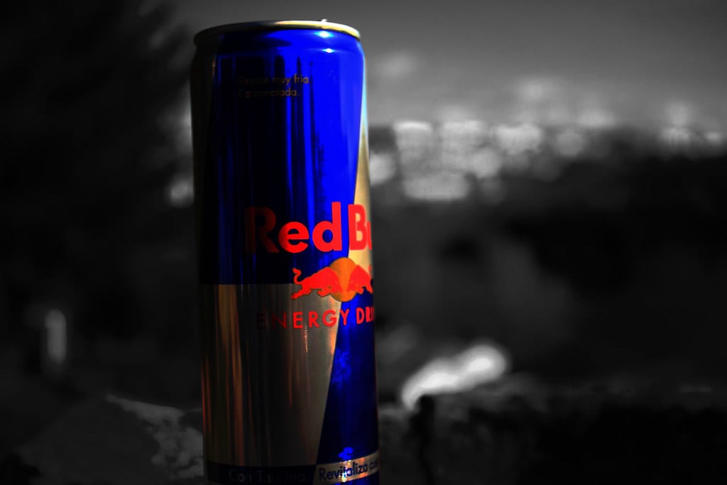 This is an image of a can of redbull. Redbull is an example of a brand who has successfully advertised on TikTok