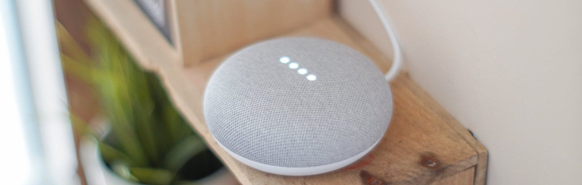 A Picture of a Google Smart Speaker